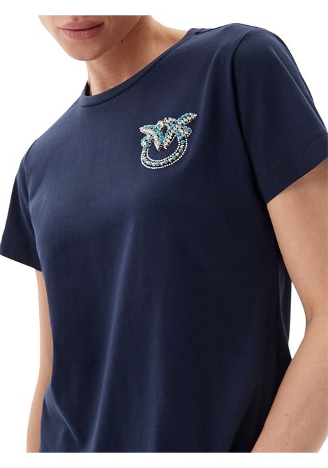 T-shirt with embroidered logo PINKO | T-shirt | 103320 A2G7G1A